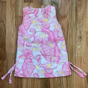 Seahorse Lilly Pulitzer Shift Dress, Size 2T